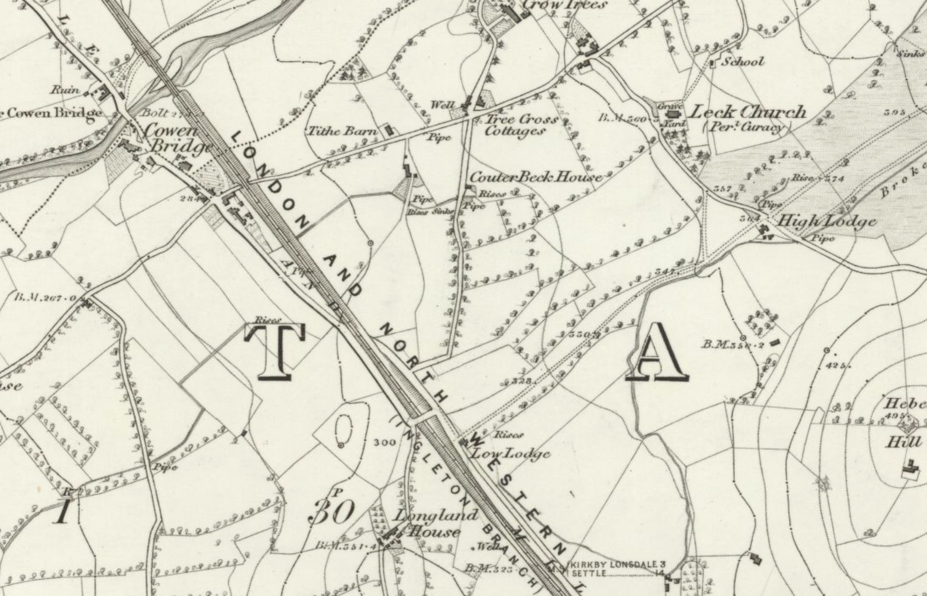 Ordnance Survey Six Inch England Wales, Lancashire Sheet XX, Surveyed: 1844 to 1845, Published: 1847 https://maps.nls.uk/view/102343766